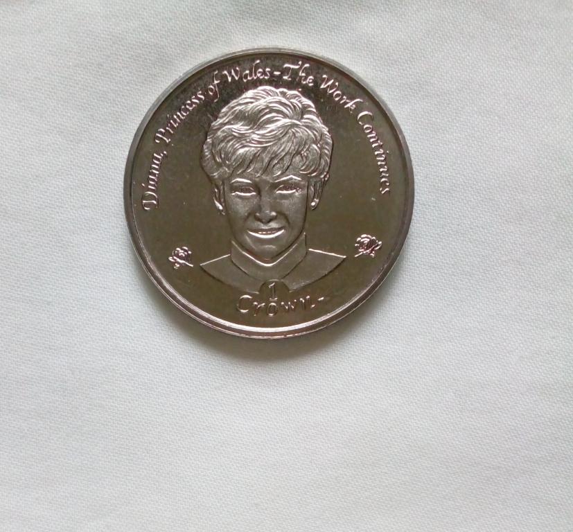 Остров Мэн 1 крона 2002 год никель