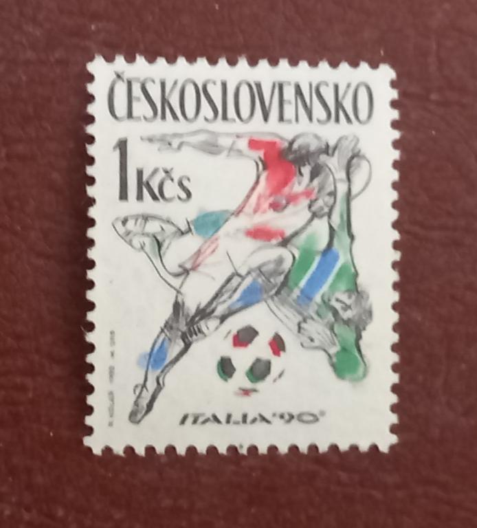 Чехословакия 1990 год Чемпионат мира по футболу 1990 года – Италия MNH