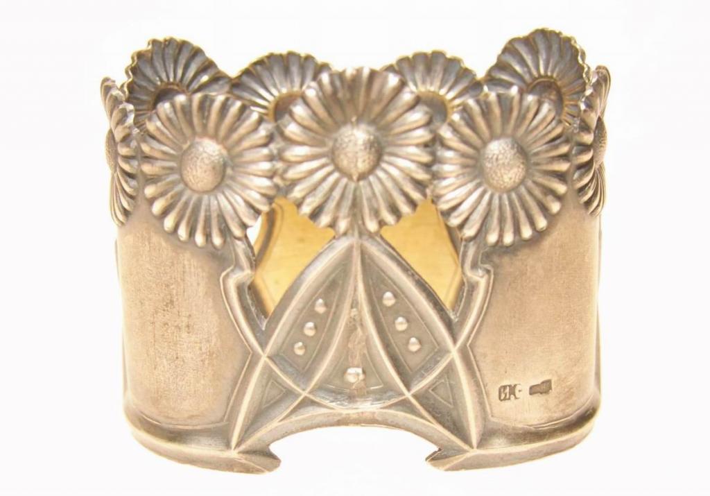 Серебряное кольцо для салфеток. 84 проба. И.С.