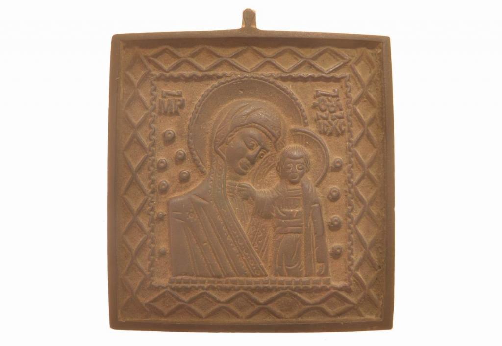 Меднолитая икона «Богоматерь Казанская» , Христианская древность