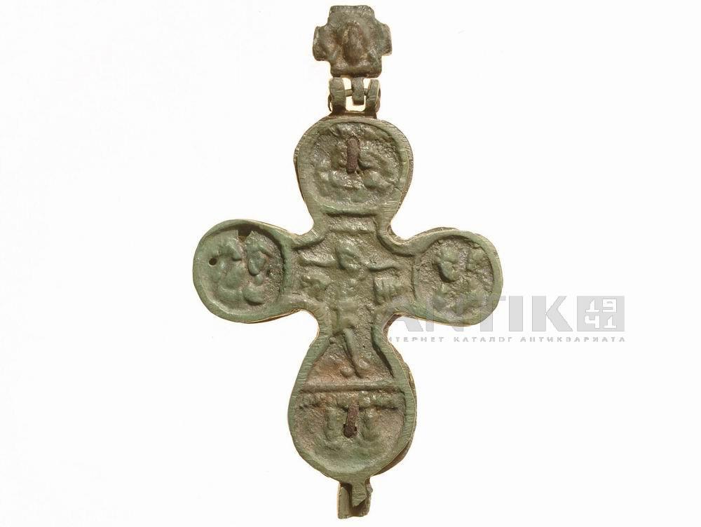 Меднолит, Старинный наперстный крест "Пропеллер" с Никитой Бесогоном