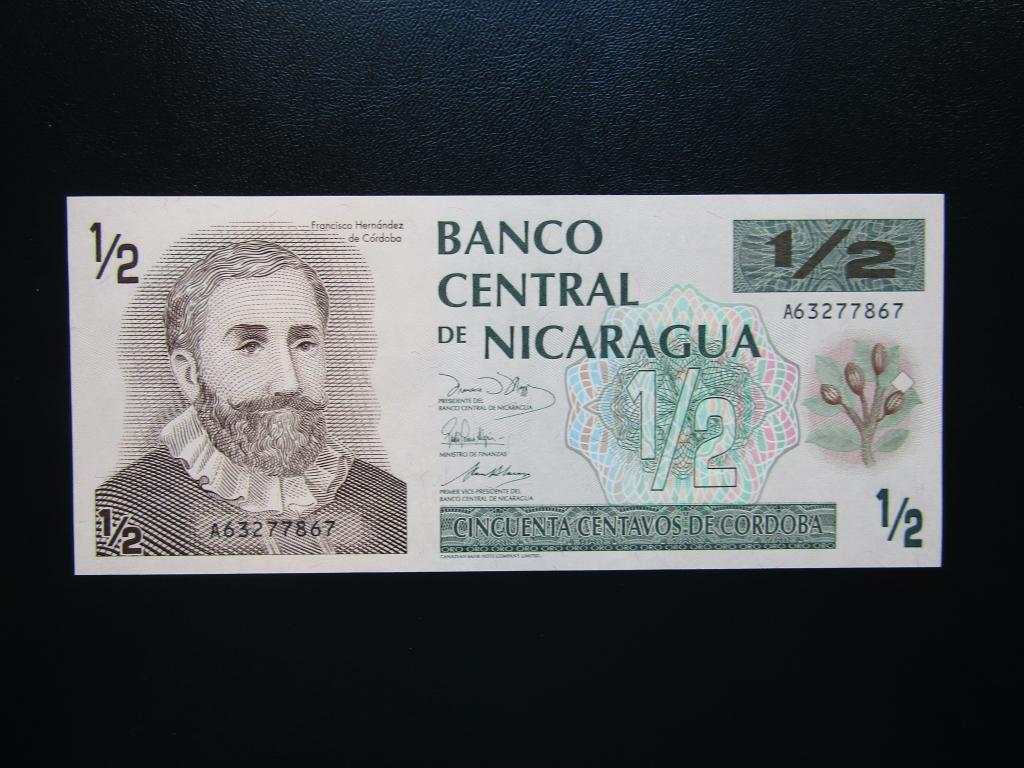 Никарагуа - 1/2 кордоба 1991г. UNC.