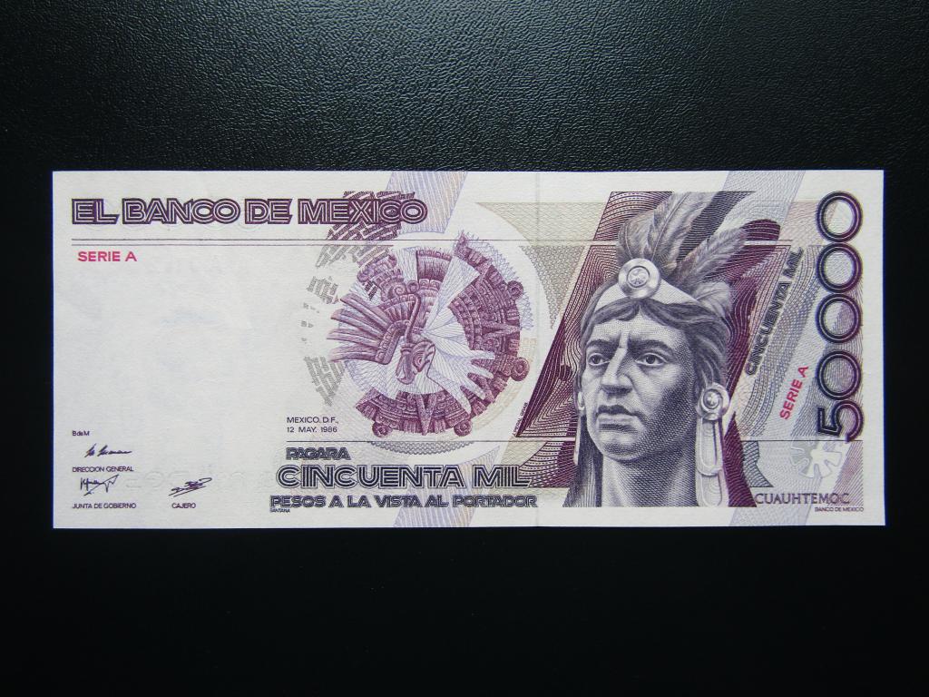 Мексика - 50000 песо 1986г.  UNC.