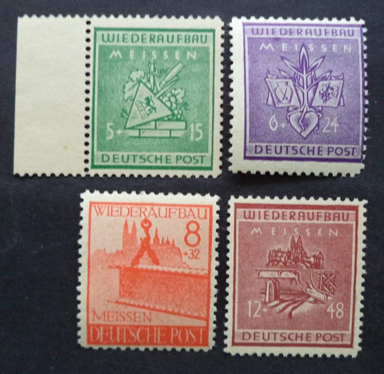 Германия Мейсен 1945 г.  Советская зона . Благотворительные **   Л.15