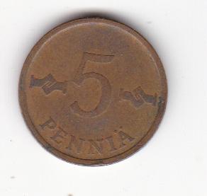 Финляндия 1971 5 пенни (12)