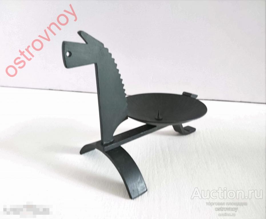 Подсвечник, чугун, сталь. Лошадка, СССР