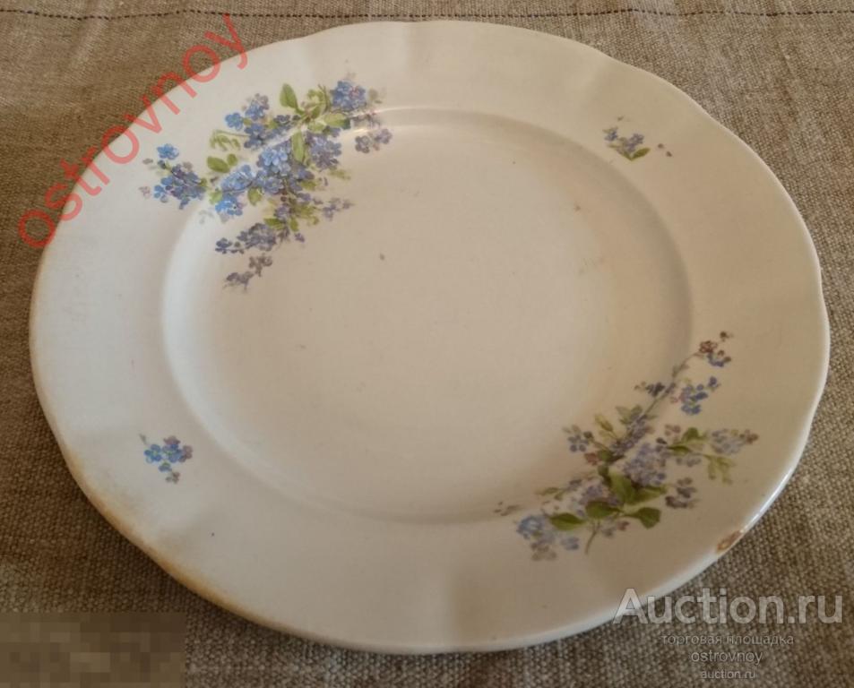 Тарелка, Ø 25 см. Будянский ФЗ, 1922-34 гг. Клеймо.