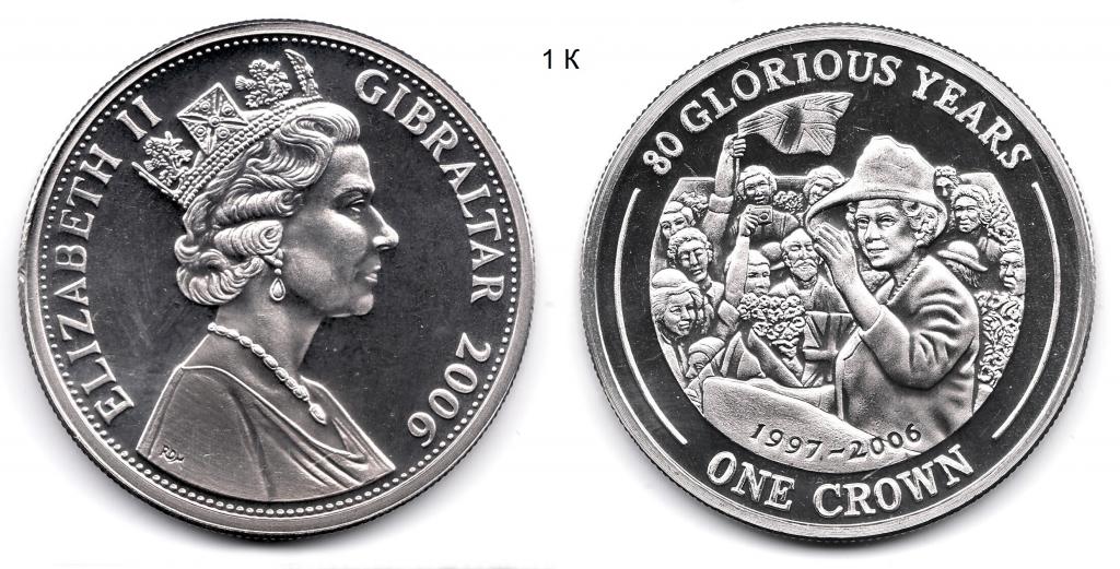 Гибралтар. 1 крона. 2006 год.