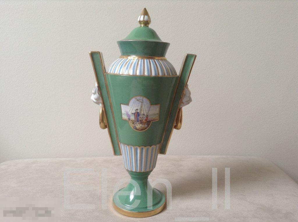 Живопись Elbogen Loket Austria. Ваза 19 век