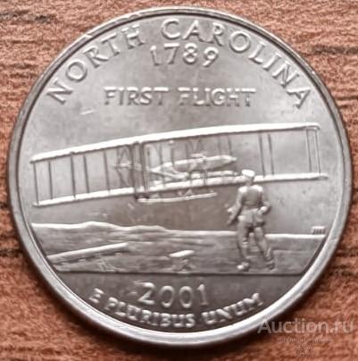 США 25 центов Северная Каролина 2001 г. Р