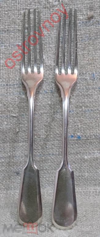 Столовые приборы. Вилки, 2 шт. Г.М.З. 28 Кольчугино – редкое клеймо.