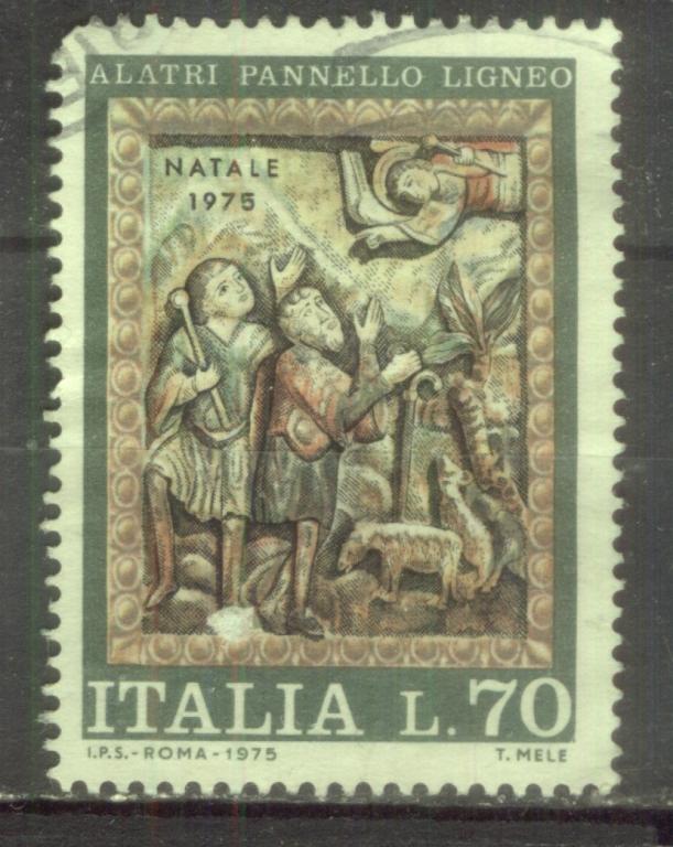 Италия 1975  Mi# 1513 Рождество гаш