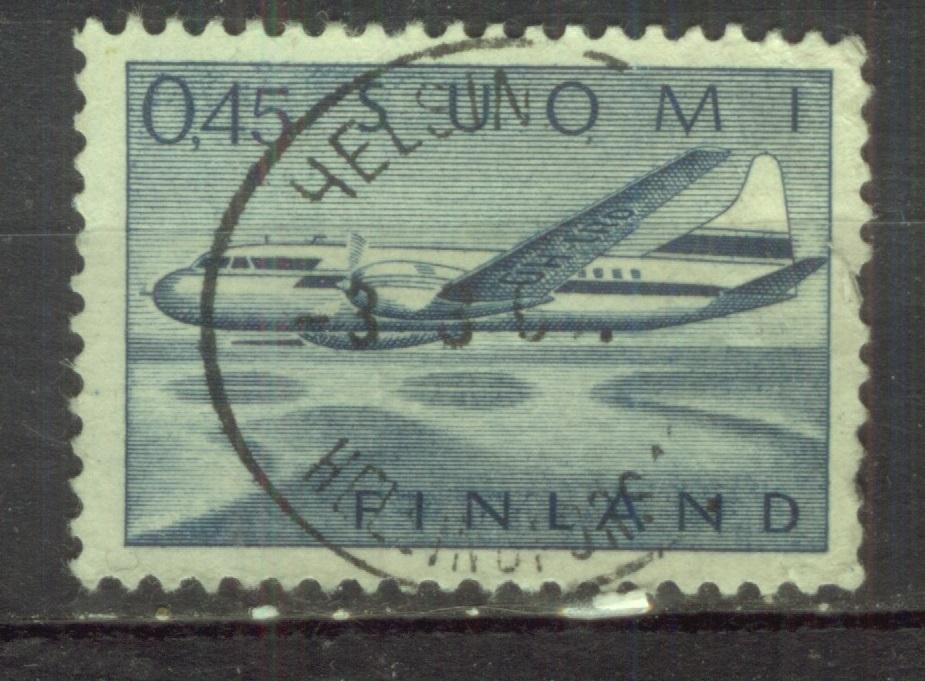 Финляндия 1963 Mi# 563 Самолет  гаш