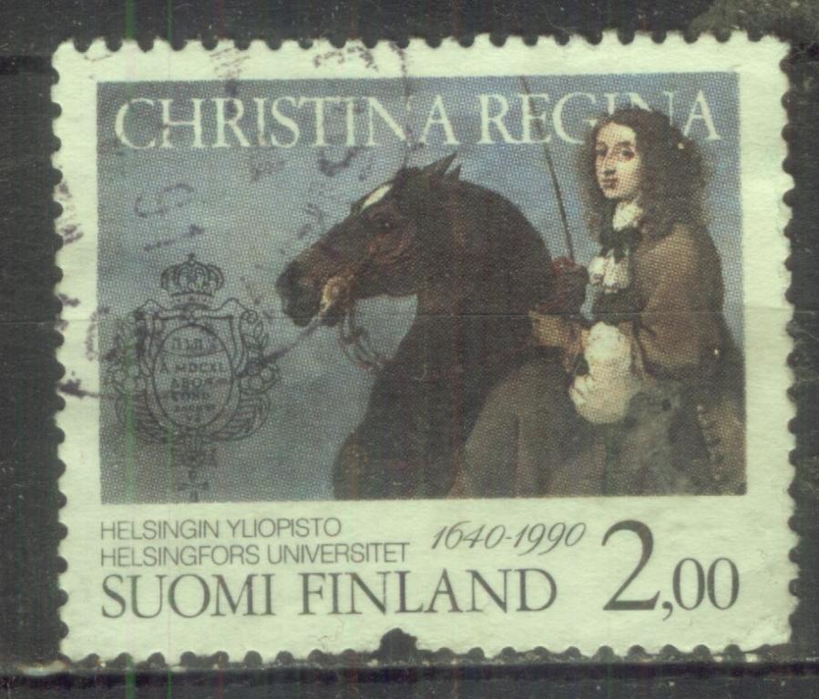 Финляндия 1990 Mi# 1106  Королева Кристина  гаш
