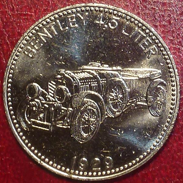 Жетон. SHELL ШЕЛЛ. - BENTLEY 1929.