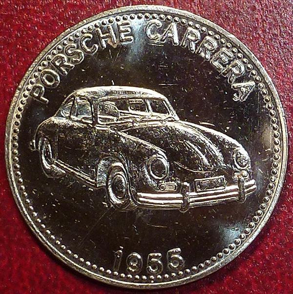 Жетон. SHELL ШЕЛЛ. - PORSCHE CARRERA 1955.