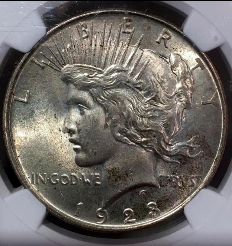 Доллар США 1923 NGC MS 63