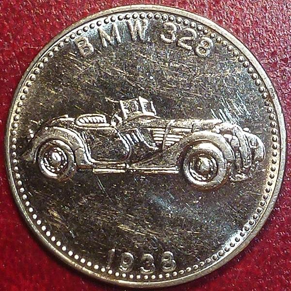 Жетон. SHELL ШЕЛЛ. - BMW 328 1938.