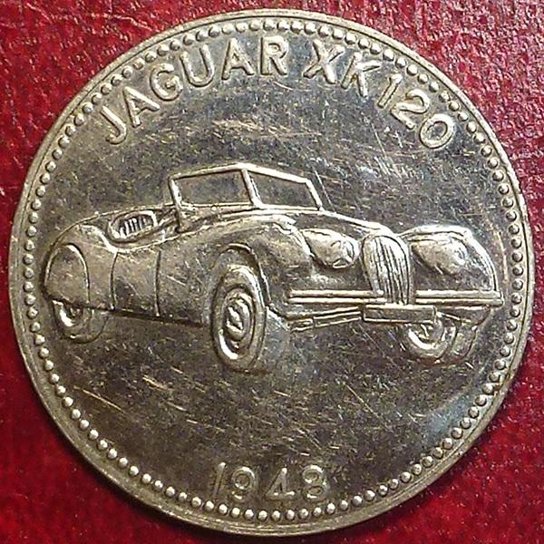 Жетон. SHELL ШЕЛЛ. - JAGUAR XK 120 1948.