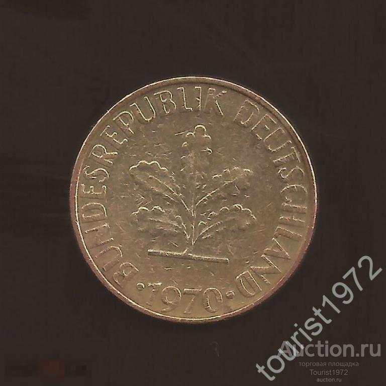 Германия (ФРГ) 10 пфеннигов 1970 год F