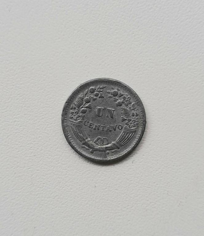 Перу 1 сентаво 1957 года (1950 - 1965) ♦️ UNC ♦️ Из ролла ♦ Цинк ♦️