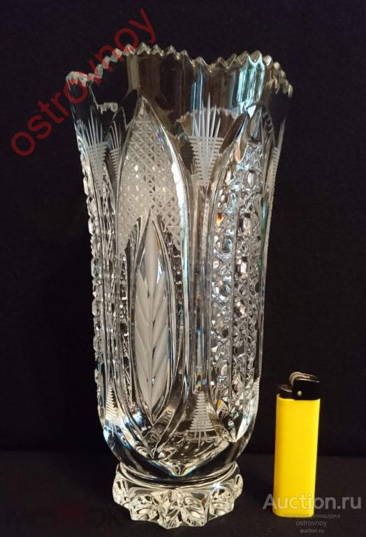 Ваза. Хрусталь. h= 23 см. СССР.