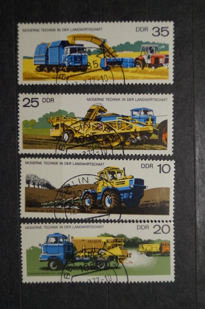 ГДР 1977г. Сельхоз. машины 4 марки