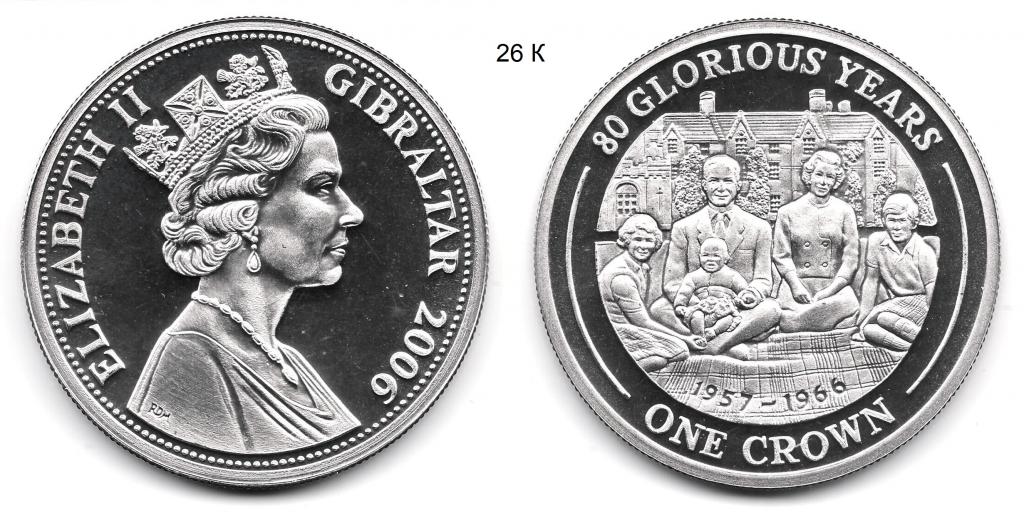 Гибралтар. 1 крона. 2006 год.