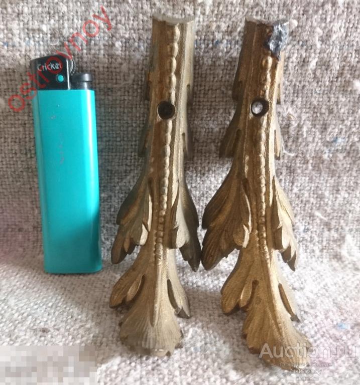 Бронза, 19 век, накладки парные.
