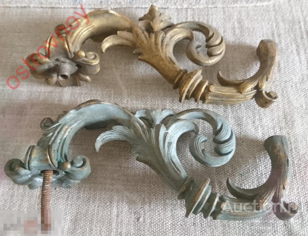 Бронза, 19 век. Бра, две детали, L = 20 см.