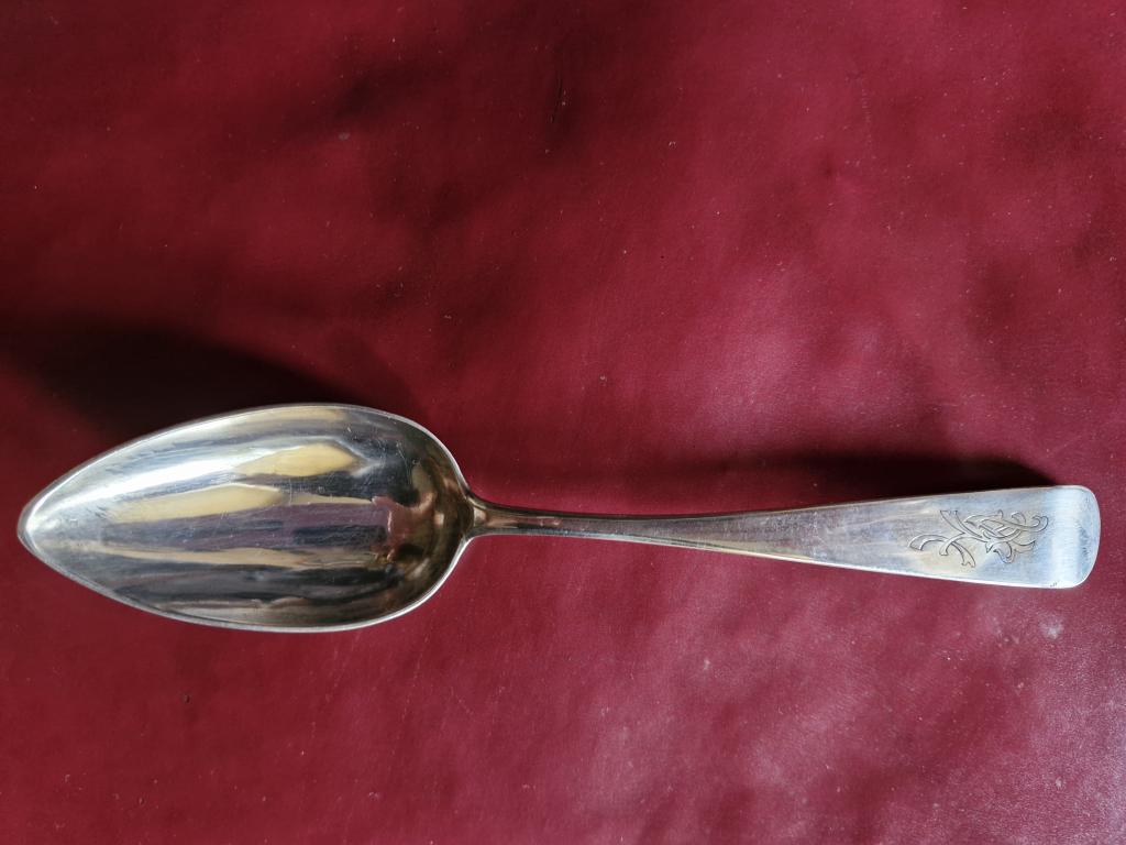 Ложка столовая 1837 год. Серебро 84 проба. Состояние!