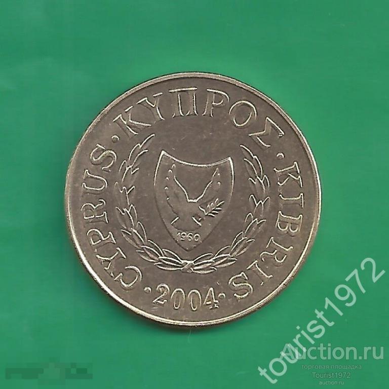Кипр 5 центов 2004 год