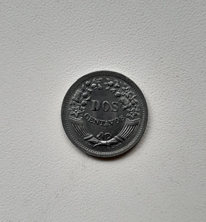 Перу. 2 сентаво. 1950 год. Редкая. из рола