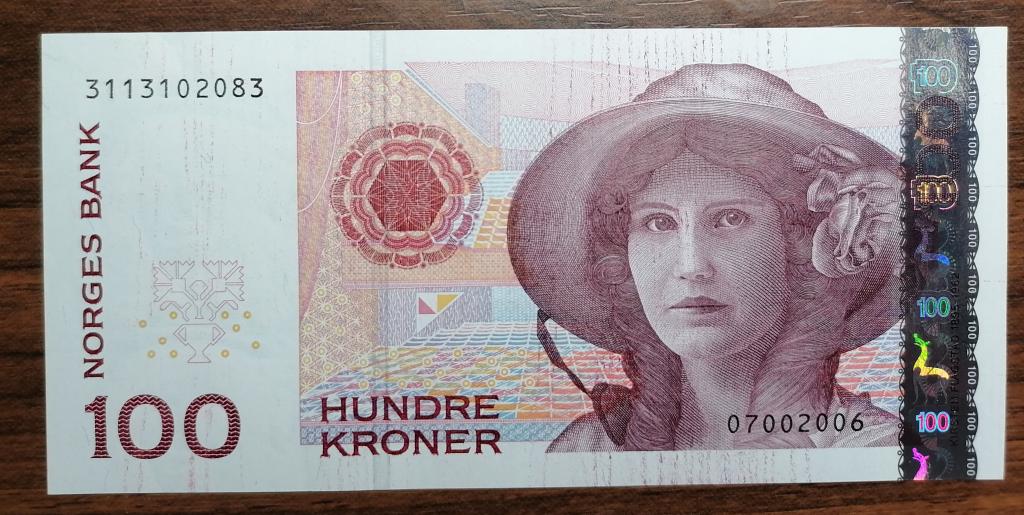 Норвегия 100 крон 2006 год   P#49с   UNC