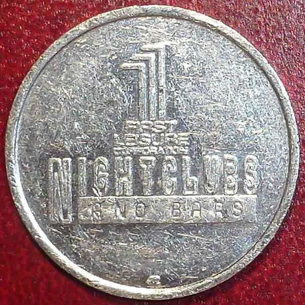 Жетон. NIGHTCLUB. Алюминий. 28 мм.