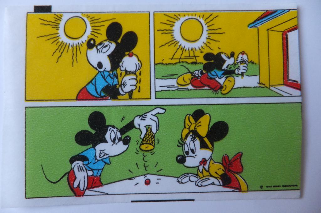 Donald Duck Mickey Mouse Bubble Gum Комиксы Дональд Дак Микки Маус Вкладыш 45