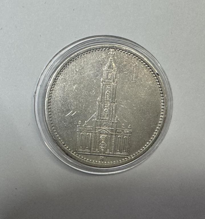 Германия 5 марок 1934 Кирха СЕРЕБРО