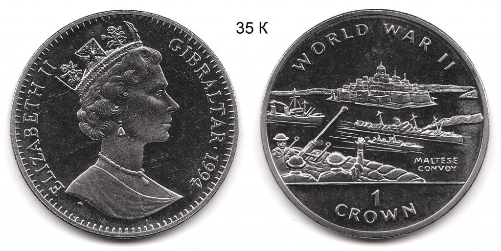 Гибралтар. 1 крона. 1994 год.