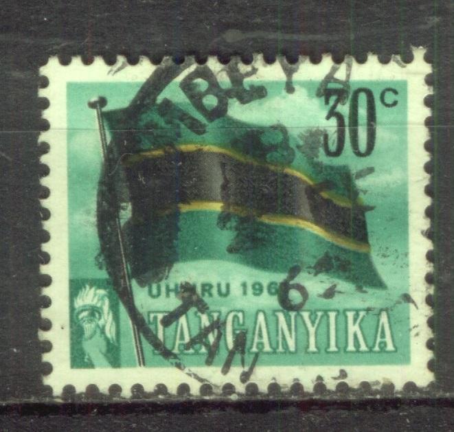 Танганьика 1961  Mi# 102 Флаг гаш