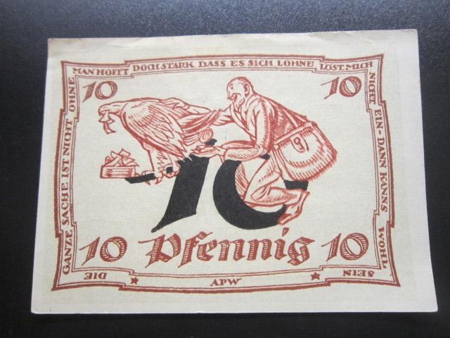 ГЕРМАНИЯ НОТГЕЛЬД    10  ПФЕННИГОВ   ARNSTADT.