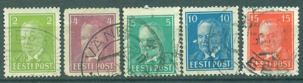 Эстония 1936 г. стандарт Президент Константин Паатс гашеная