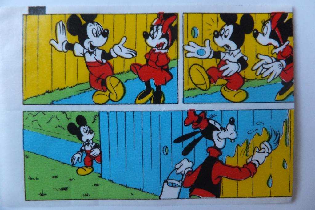 Donald Duck Mickey Mouse Bubble Gum Комиксы Дональд Дак Микки Маус Вкладыш 47