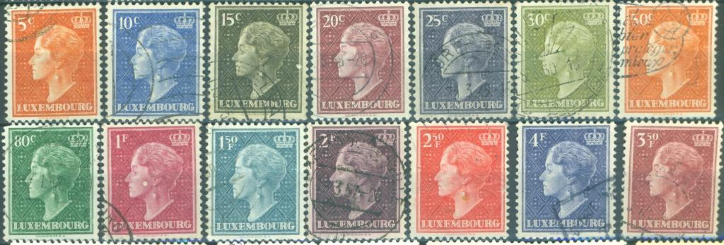 Люксембург 1948 г. стандарт  Великая герцогиня Шарлотта гашеная