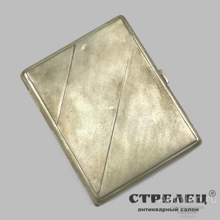 Портсигар русский, серебряный