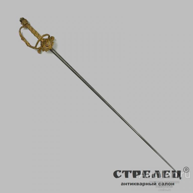 Шпага европейская чиновника железных дорог, 19 век