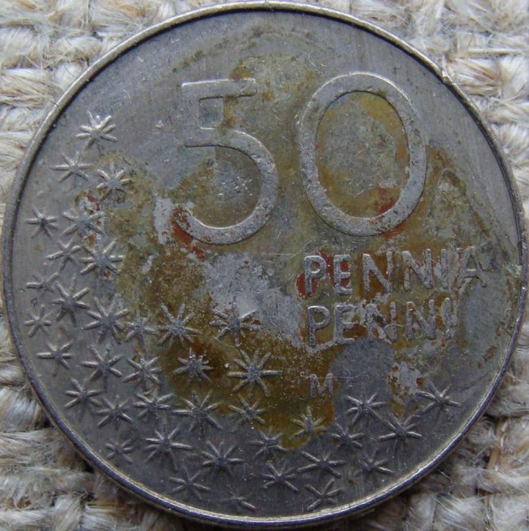 Финляндия 50 пенни 1991 год