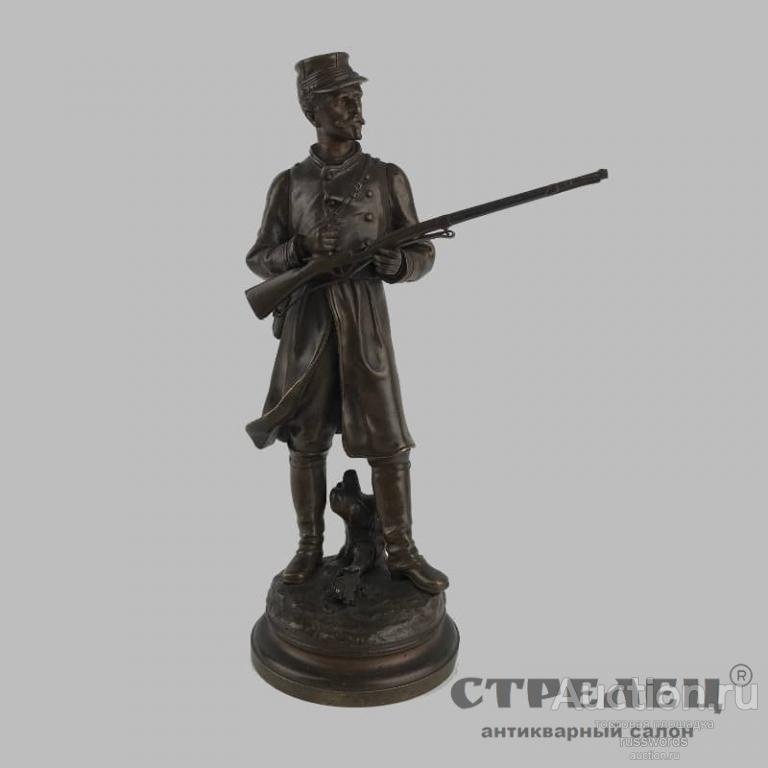 Статуэтка бронзовая «Французский солдат» Франция, конец 19 века