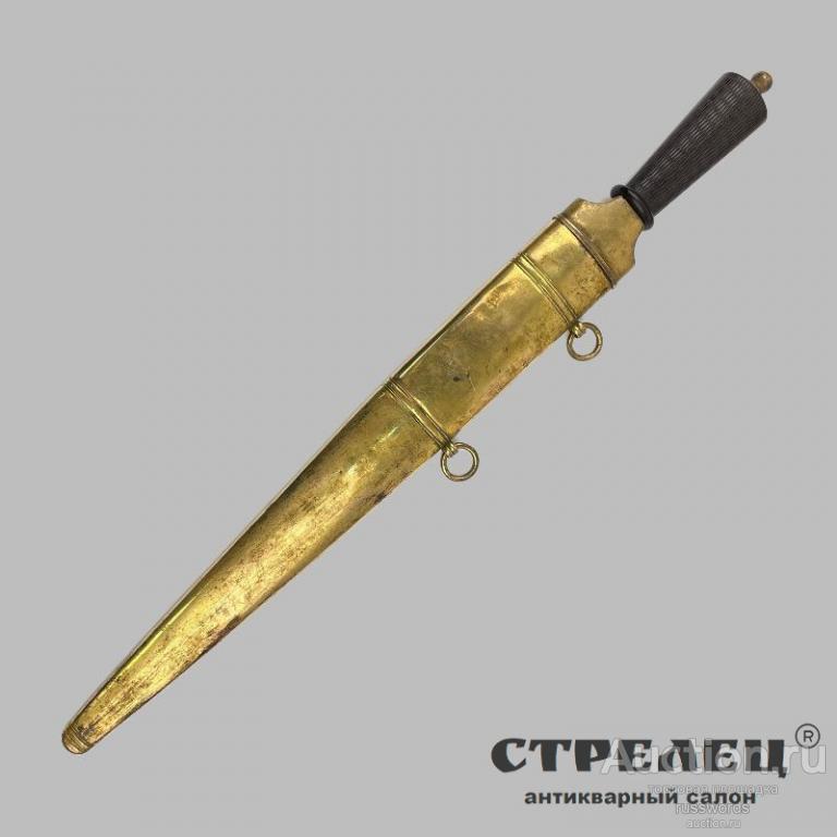 Кинжал кавказский, охотничий, дамасская сталь, конец 19 века