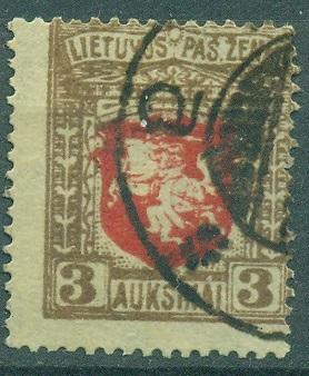 Литва 1919 г. стандарт Герб  гашеная