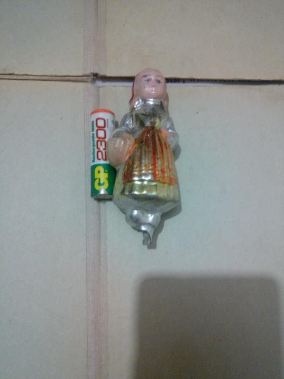 Игрушка ёлочная.Красная Шапочка.Стекло...СССР